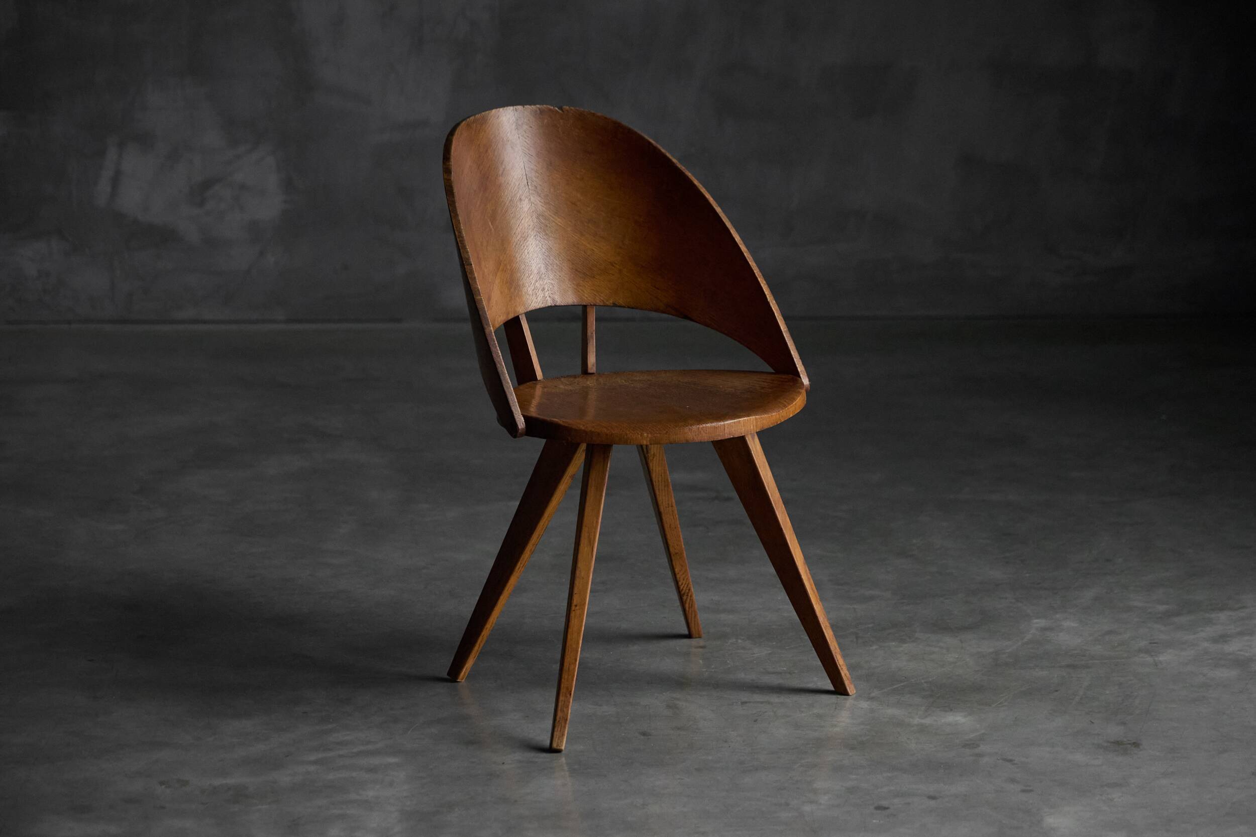 Chaises de salle à manger en contreplaqué, Italie, années 1950