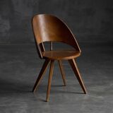 Chaises de salle à manger en contreplaqué, Italie, années 1950