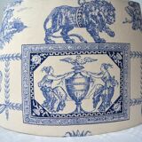 Blue toile de jouy lampshade