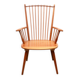 1950s armchair cherrywood, Albert Haberer