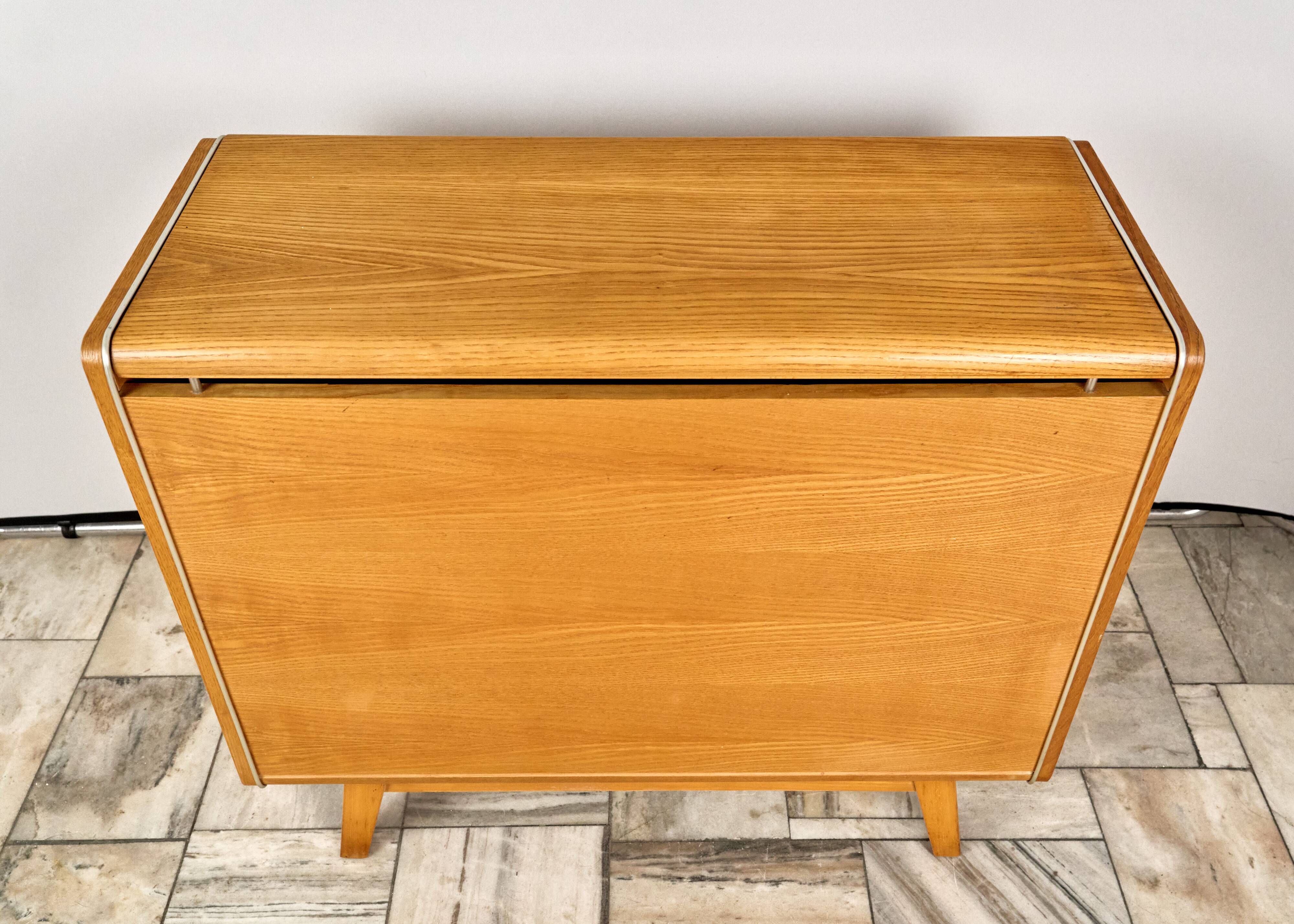 Vintage Bedding Cabinet Jitona 1970s Czechoslovakia