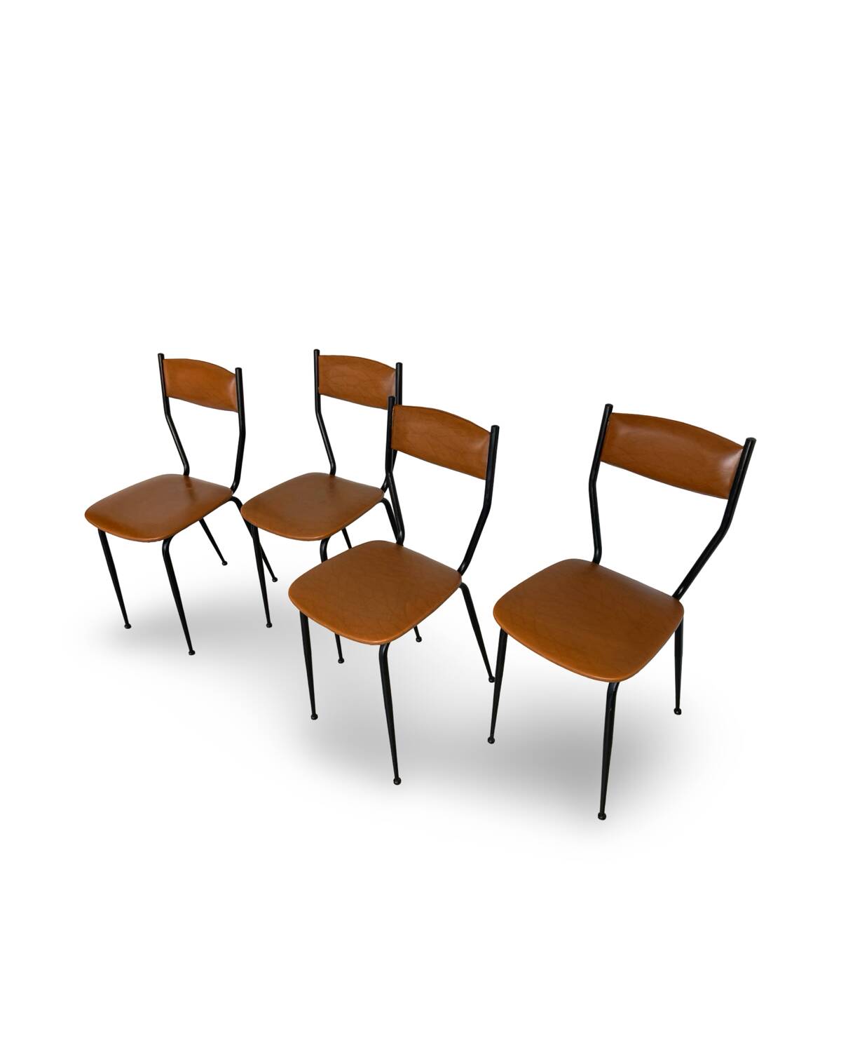 Chaises italiennes du milieu du siècle, années 1960.