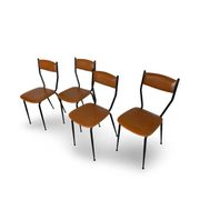 Chaises italiennes du milieu du siècle, années 1960.