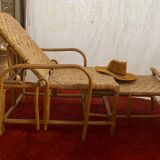 Rattan long chair