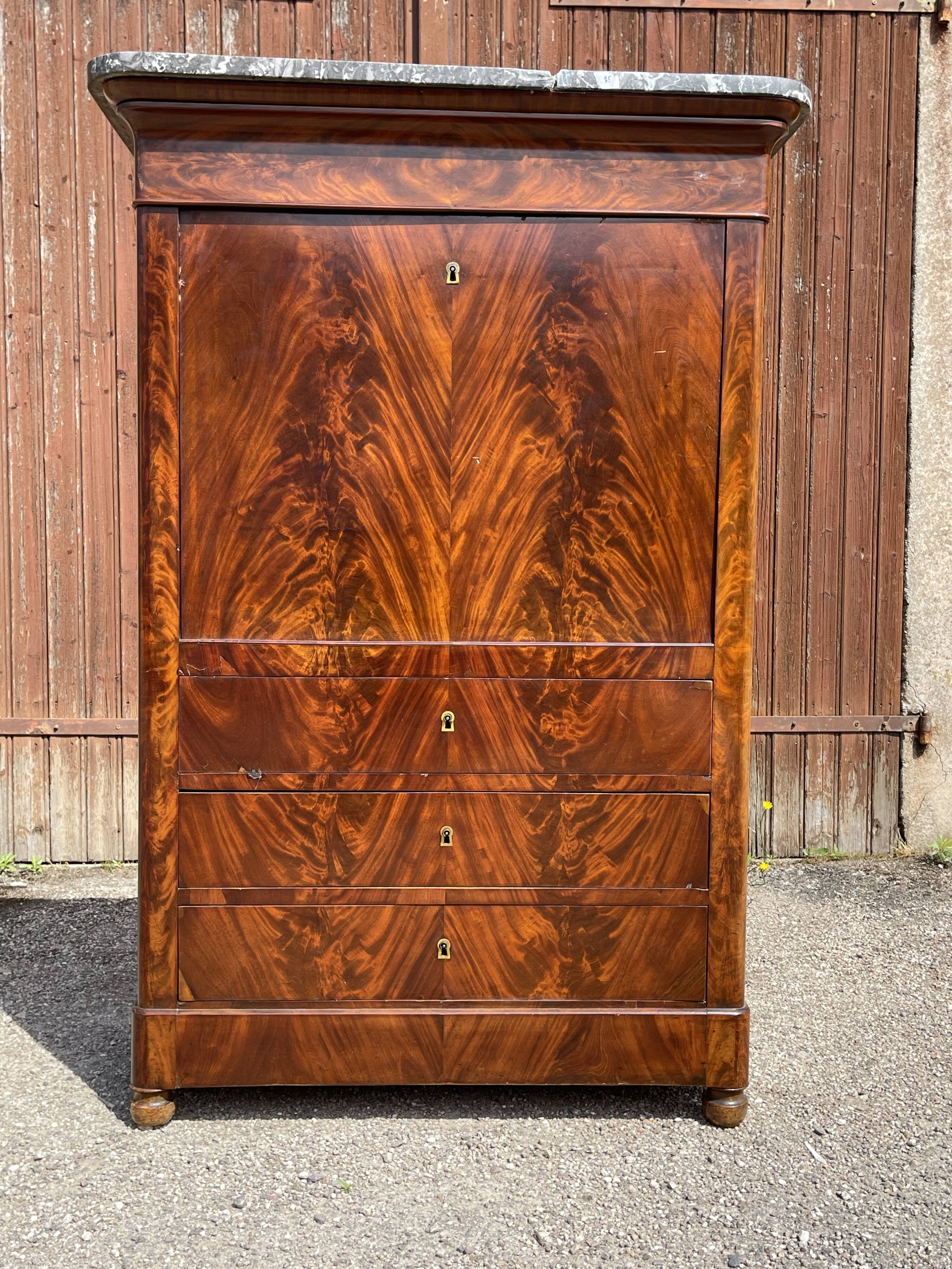 Mahogany Secretary restoration early nineteenth