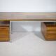 Mid-Century Behr Desk in Walnut with 2 Drawer Containers, Germany, 1970s