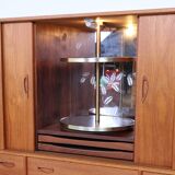 Vintage Danish Highboard with bar section, 1960s