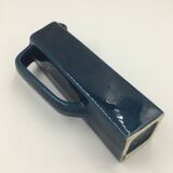 Square blue ceramic jug