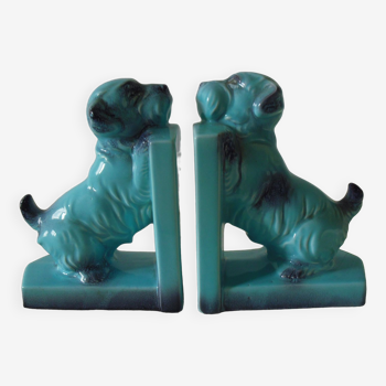 Pair of earthenware bookends