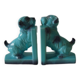 Pair of earthenware bookends