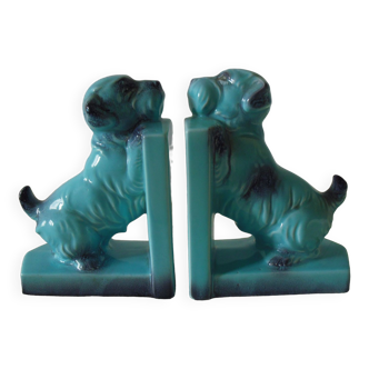 Pair of earthenware bookends