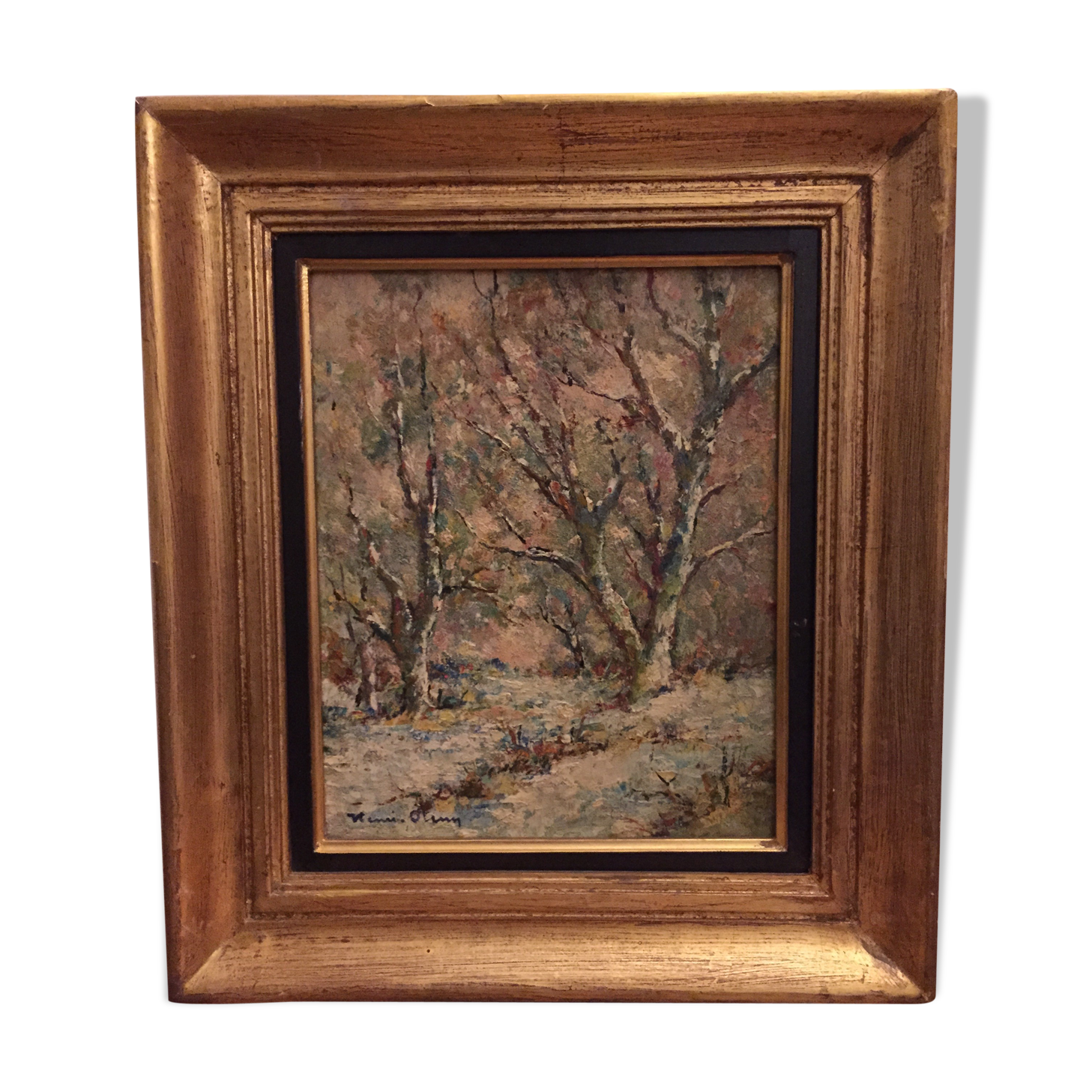 Oil on canvas: underwood