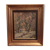 Oil on canvas: underwood