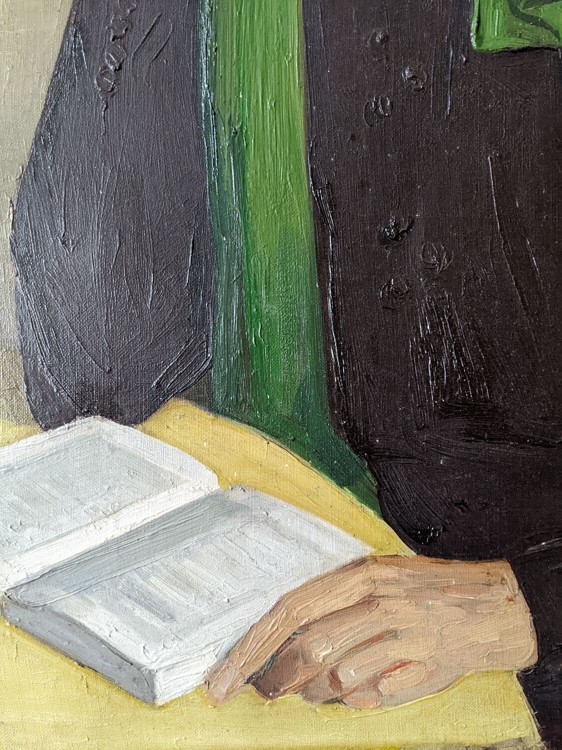 Oil on canvas old portrait alternative decoration countryside