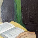 Oil on canvas old portrait alternative decoration countryside