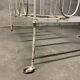 Old vintage wrought iron bench bed