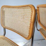 Pair of B32 Marcel Breuer cane chairs