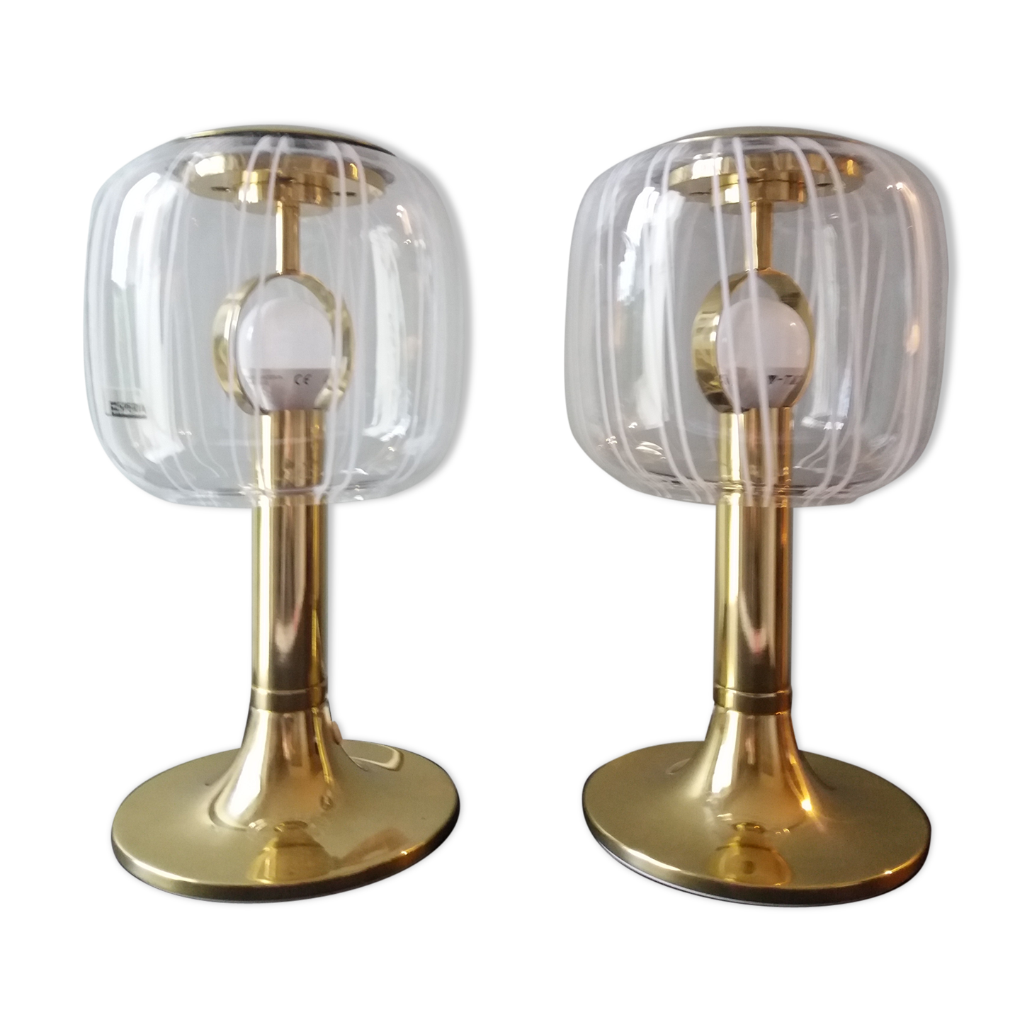 Set of two table lamps