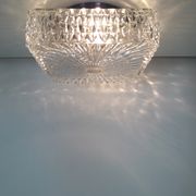 Vintage ceiling lamp / wall lamp - Molded glass - square - 1960 #2