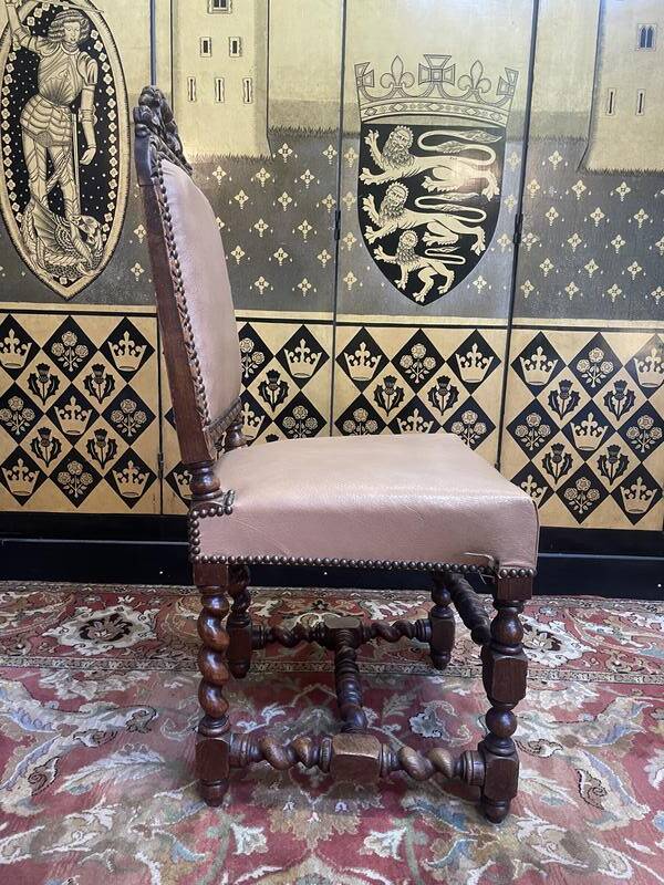 Set of 11 Louis XIII - Renaissance style chairs