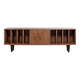 Vinyl Record Storage Cabinet Walnut "Nolana"