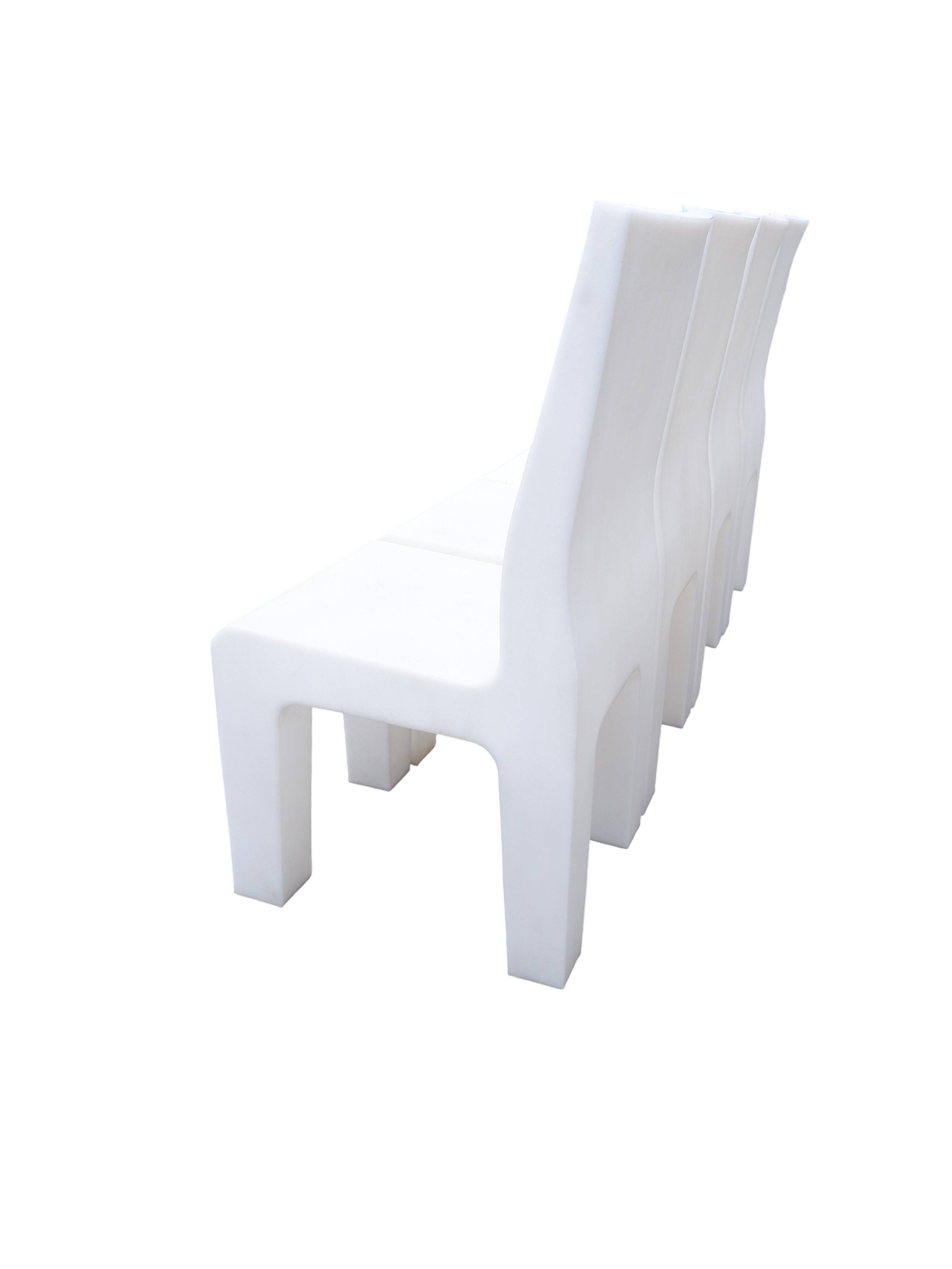 Ensemble de 4 chaises du musée Gispen, années 1990