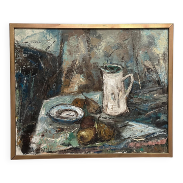 Swedish Oil on Canvas – “Uppställning I” by Josef Geson (1900)