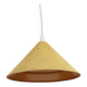 Vintage suspension in yellow lacquered Bakelite from the 1950s.