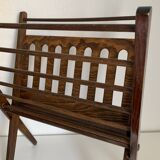 Magazine rack vintage1960 Cees Braakman scandinavia vinyl magazines