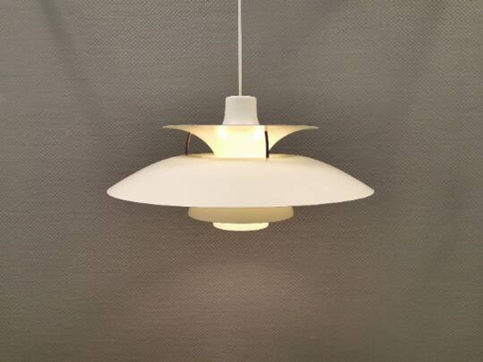 PH 5 hanging lamp, designed by lamp master Poul Henningsen (PH) and produced by  Louis Poulsen.