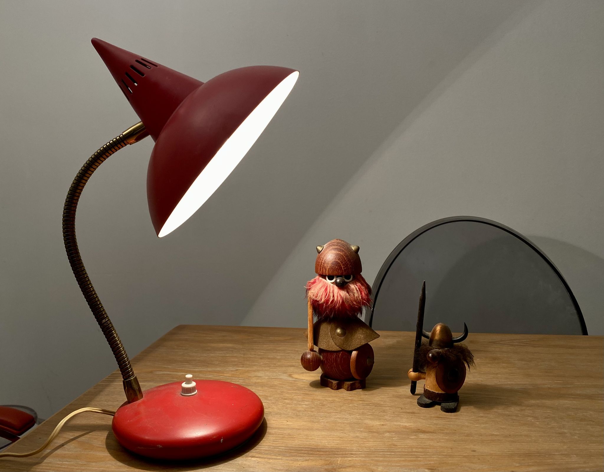 Vintage Italian diabolo casserole lamp 50s 60s Florence