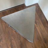 Vintage triangular Niels Gammelgaard Oti 1980s side, coffee table