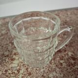 Set of four glass mugs
