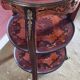 Napoleon III side table with three tiers in marquetry – 19th century