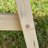 Trestle table, zinc top