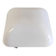 Plafonnier ou applique globe opaline carré - mid. XXeme