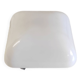 Plafonnier ou applique globe opaline carré - mid. XXeme