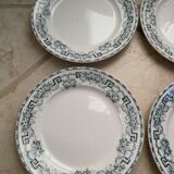 Set of dessert plates Moulins des Loups and Hamage