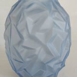 Vase Art Déco verre bleu