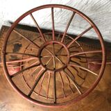 Metal basket with candlesticks