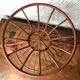 Metal basket with candlesticks