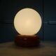 1980s pine table lamp