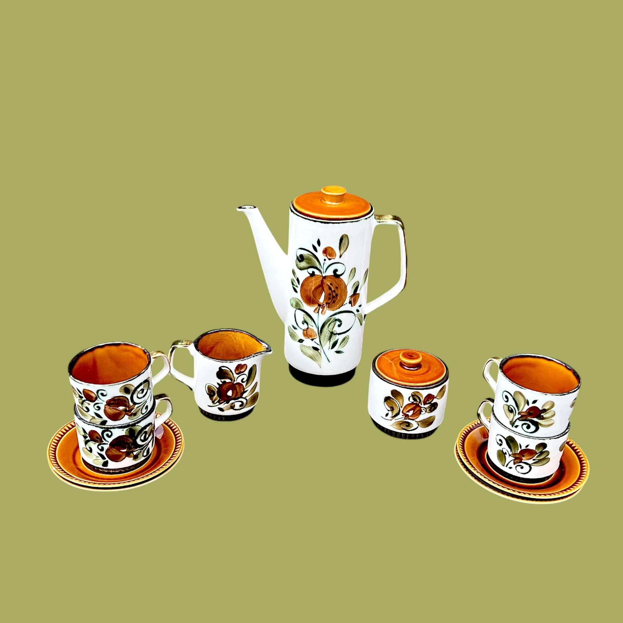 Vintage “Argenteuil” coffee service – Boch La Louvière