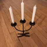 Brutalist pair of candlesticks