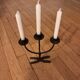 Brutalist pair of candlesticks