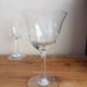 Set of 6 engraved glass stemware glasses