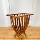 Sewing rack, old basket for balls of wool