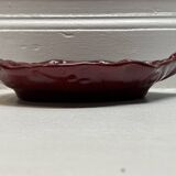 Red cabbage leaf slip dish