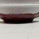 Red cabbage leaf slip dish