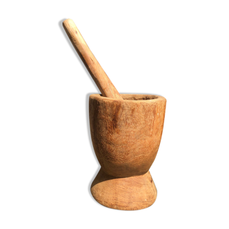 Wooden mortar